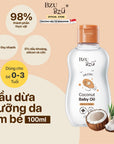 Dầu dừa mát xa em bé BZU BZU Coconut Baby Oil - 100ml