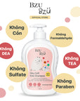 Dầu Gội Trẻ Em Dưỡng Tóc Mềm Mượt BZU BZU Silky Soft Kids Shampoo, 600ml