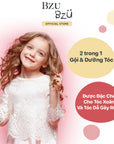 Dầu Gội Trẻ Em Dưỡng Tóc Mềm Mượt BZU BZU Silky Soft Kids Shampoo, 600ml