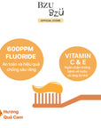 Kem Đánh Răng Trẻ Em Hương Cam BZU BZU Kids Toothpaste Orange Flavour (50g)