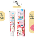 Kem Đánh Răng Trẻ Em Vị Dâu BZU BZU Kids Toothpaste Strawberry Flavour (50g)