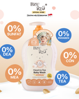 Sữa Tắm Gội Toàn Thân Cho Bé Hương Yến Mạch Sữa BZU BZU Head to Toe Oat & Milk, 600ml