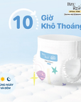 Tã quần dành cho bé sơ sinh BZUBZU VelvetBreeze - Chống tràn 14H - Khô thoáng - Size dưới 6Kg - 15Kg
