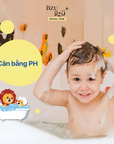 Sữa tắm gội toàn thân trẻ em tạo bọt BZU BZU Kids Head To Toe Cleansing Mousse 350ml