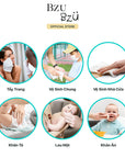 Combo Khăn khô đa năng BZU BZU Cotton Towel Value Pack (2 gói = 160 tờ)