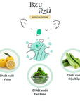 Kem dưỡng thể em bé mát dịu BZU BZU Cooling Baby Lotion, 200ml