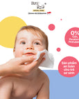 Khăn Ướt Dịu Nhẹ Em Bé BZU BZU Ultra Gentle Fragrance Free Baby Wet Wipes, 80 tờ