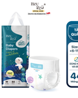 Tã quần dành cho bé sơ sinh BZUBZU VelvetBreeze - Chống tràn 14H - Khô thoáng - Size dưới 6Kg - 15Kg