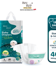 Tã dán dành cho bé sơ sinh BZUBZU VelvetBreeze - Chống tràn 14H - Khô thoáng - Size dưới 5Kg - 14Kg