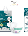 Tã dán dành cho bé sơ sinh BZUBZU VelvetBreeze - Chống tràn 14H - Khô thoáng - Size dưới 5Kg - 14Kg