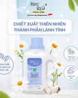 Nước giặt xả vải cho bé 2 trong 1 BZU BZU CleanHaven 3L - Thơm lâu An Toàn