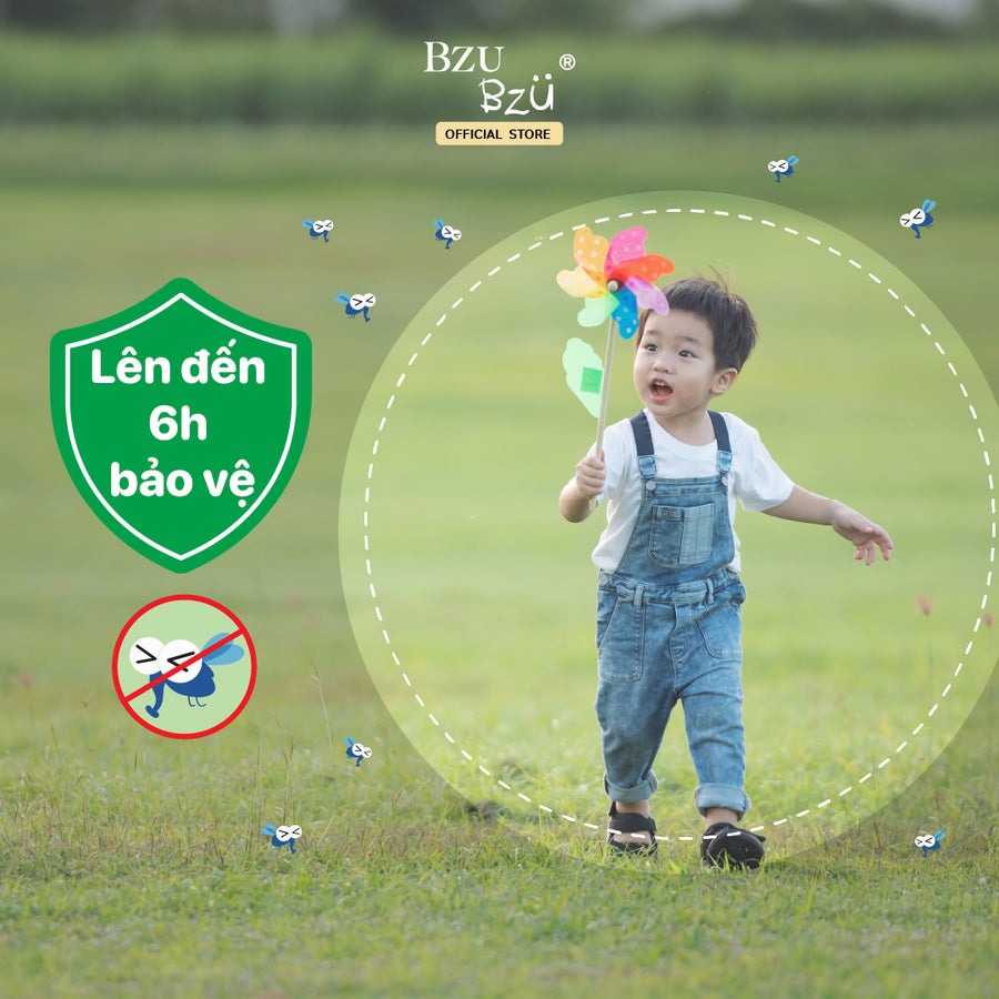 Miếng dán chống muỗi Bzu Bzu Mosquito Repellent Patch 24pcs