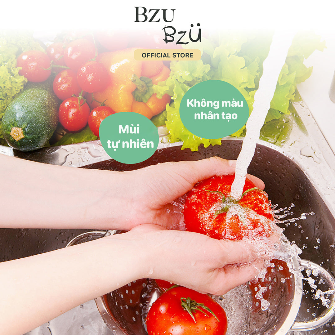 Nước Rửa Đồ Dùng Cho Bé (Tạo bọt - Không mùi) BZU BZU Baby Accessories Cleansing Foam, 400ml