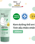 Kem Dưỡng Ẩm Cho Bé từ Tinh dầu thiên nhiên BZU BZU Botanical Baby Lotion 200ml