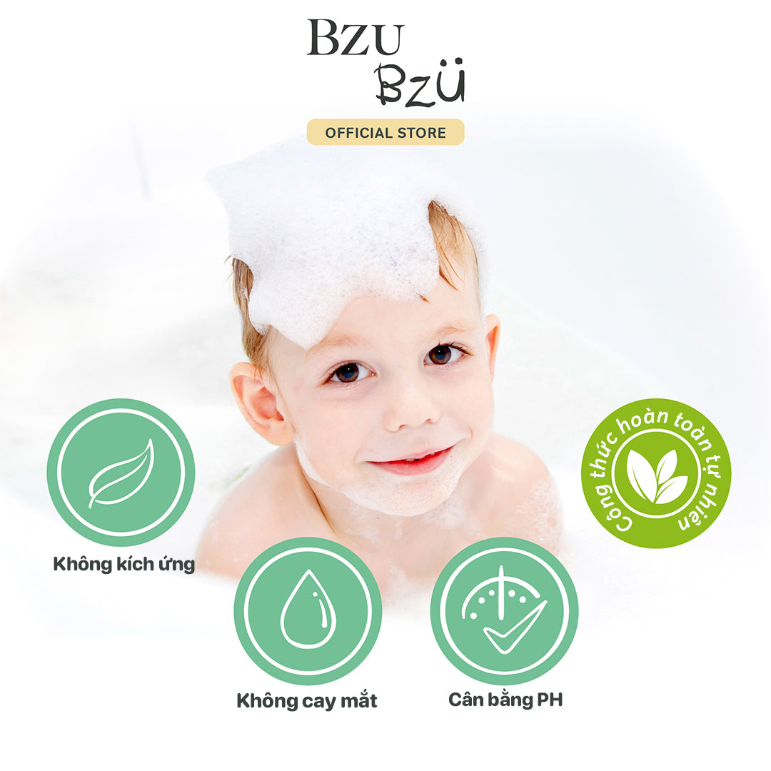 Dầu Gội Trẻ Em Mát Lạnh BZU BZU Fresh Cooling Kids Shampoo, 600ml