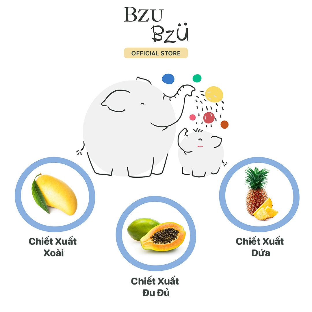 Sữa Tắm Trẻ Em BZU BZU Happy Kids Body Wash, 600ml