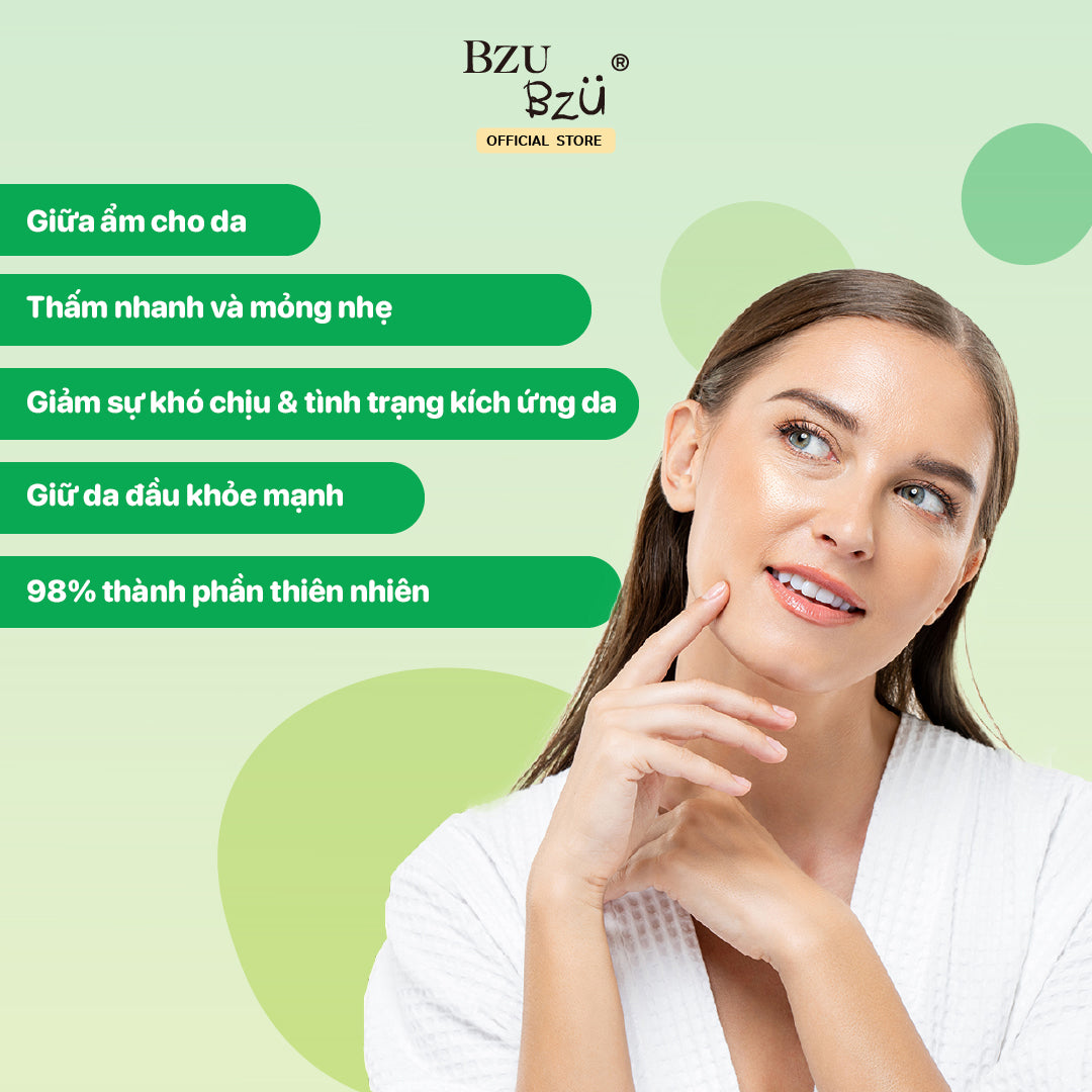 Gel Dưỡng Da Chiết Xuất Lô Hội (Nha Đam) Bzu Bzu Aloe Vera Gel 200ML