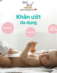 Khăn Ướt Diệt Khuẩn Cho Bé BZU BZU Baby Wipes, 80 tờ