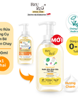 [PHIÊN BẢN MỚI] Nước Rửa Bình Sữa, Rau Củ Và Đồ Dùng Em Bé Thuần Chay BZU BZU Cleansing Foam CleanHaven Tạo Bọt 500ml - Hương Chanh