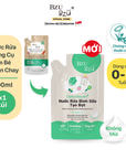 [PHIÊN BẢN MỚI] Túi Nước Rửa Bình Sữa, Rau Củ, Đồ Dùng Em Bé Thuần Chay BZU BZU CleanHaven Túi 400ml, Không Mùi