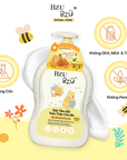Sữa Tắm Gội Toàn Thân Em Bé Mật Ong & Rau Má BZU BZU Head-To-Toe Baby Wash Dịu Nhẹ An Toàn 600ml