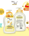 Sữa Tắm Gội Toàn Thân Em Bé Mật Ong & Rau Má BZU BZU Head-To-Toe Baby Wash Dịu Nhẹ An Toàn 600ml