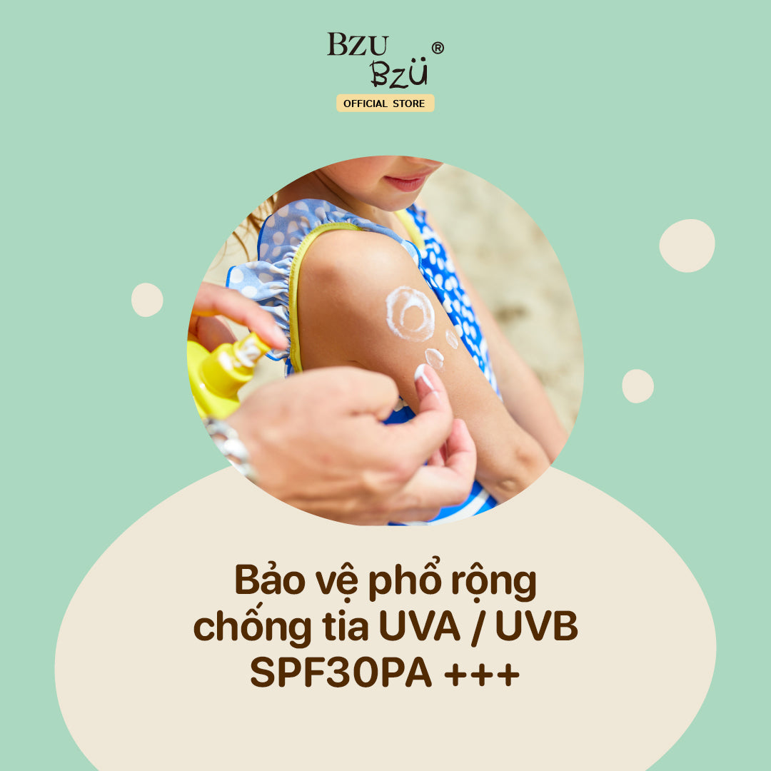 Sữa chống nắng trẻ em phổ rộng 30PA+++Bzu Bzu Sunscreen Lotion 40ML