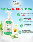 [PHIÊN BẢN MỚI] Nước Rửa Bình Sữa, Rau Củ Quả Và Đồ Dùng Em Bé Thuần Chay BZU BZU CleanHaven Tạo Bọt 500ml, Không Mùi