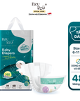 Tã dán dành cho bé sơ sinh BZUBZU VelvetBreeze - Chống tràn 14H - Khô thoáng - Size dưới 5Kg - 14Kg