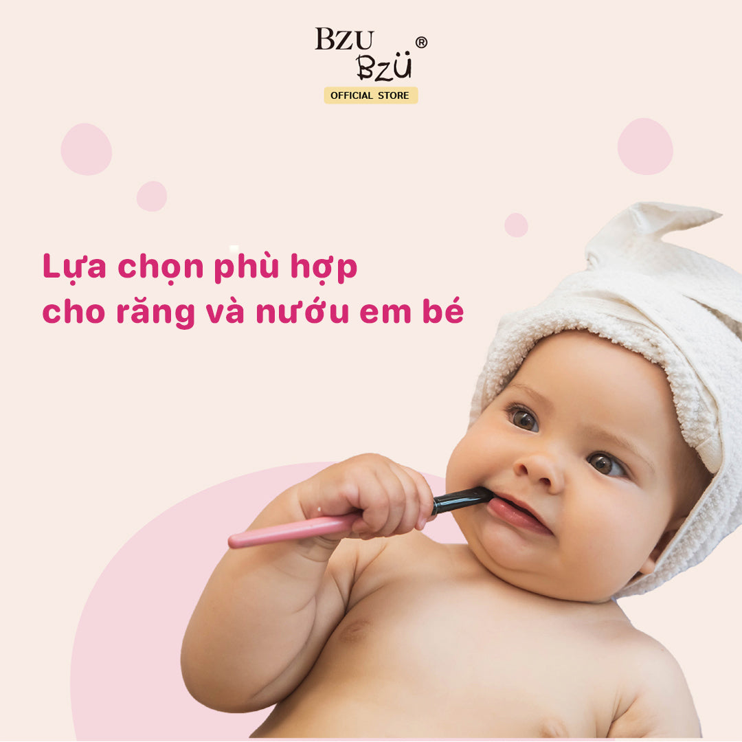 Bàn chải đánh răng em bé BZU BZU Baby Toothbrush (2in1)