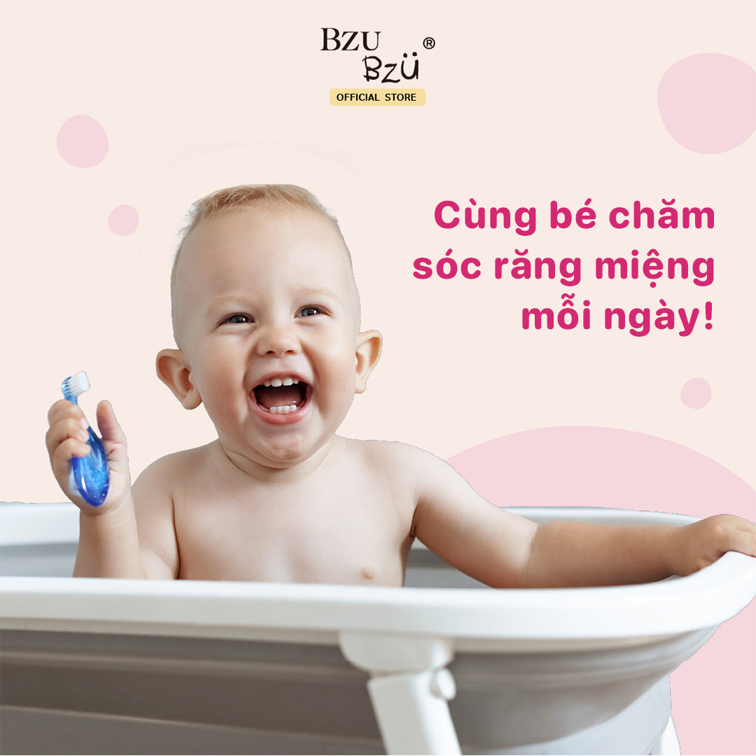 Bàn chải đánh răng em bé BZU BZU Baby Toothbrush (2in1)