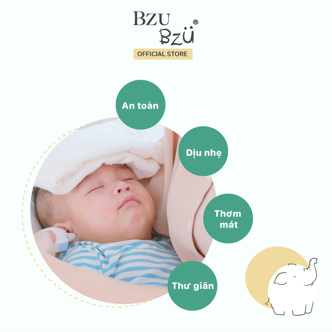 Toner Dưa Lưới Cho Mặt & Toàn Thân Em Bé Bzu Bzu Face & Body Toner Melon 120Ml