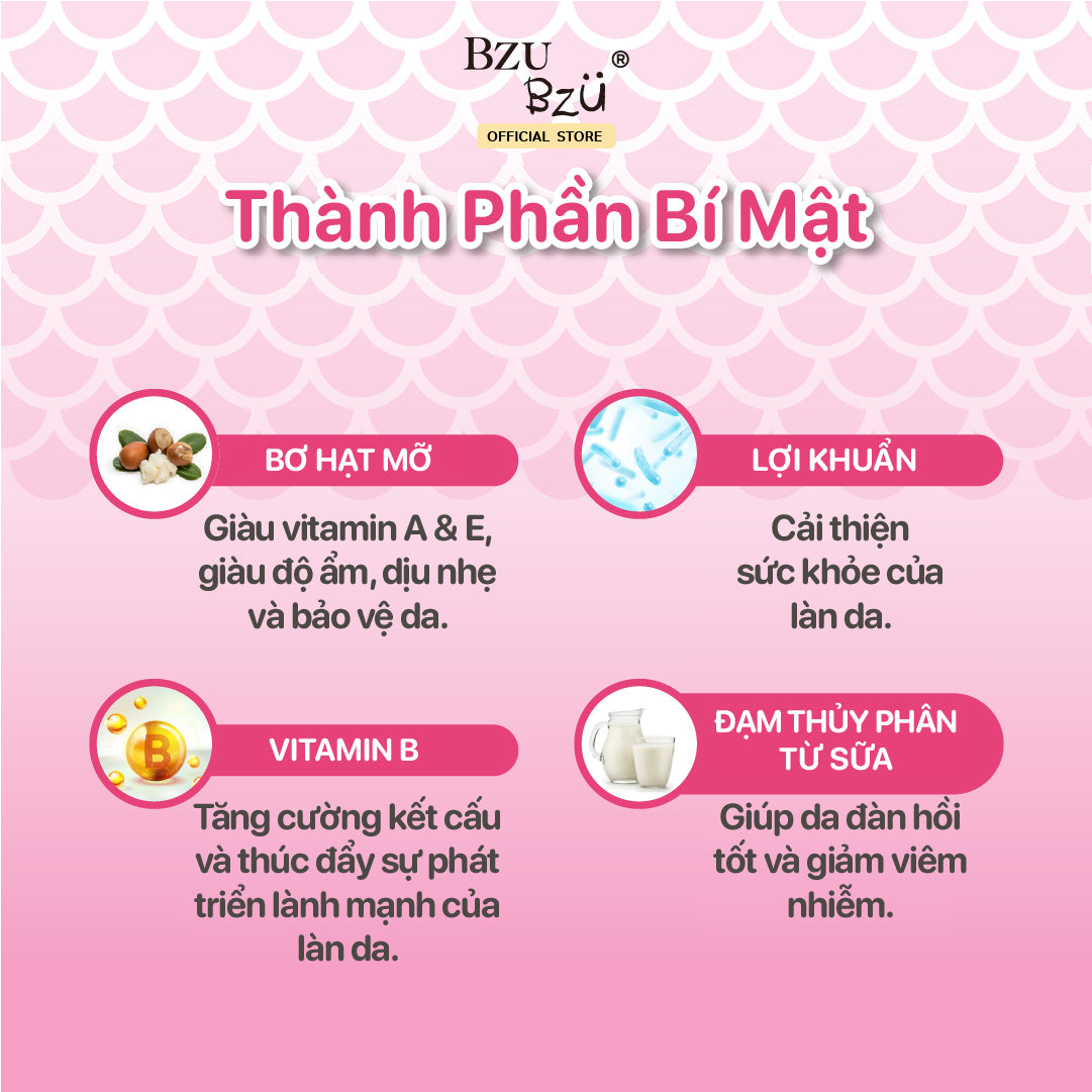 Kem Dưỡng Thể Cho Bé Gái Bzu Bzu Little Lady Body Lotion - 120ml