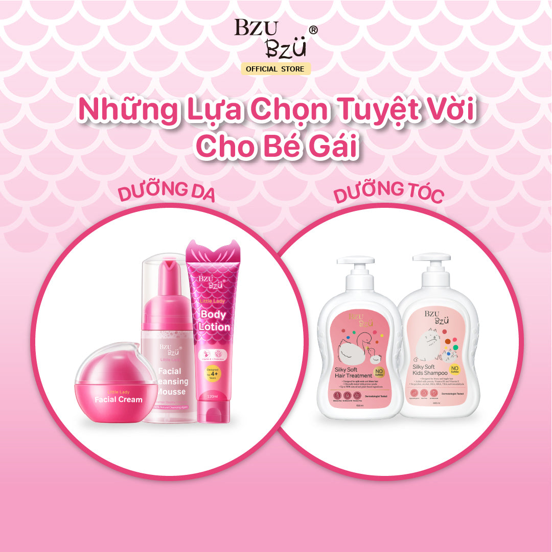Kem Dưỡng Thể Cho Bé Gái Bzu Bzu Little Lady Body Lotion - 120ml
