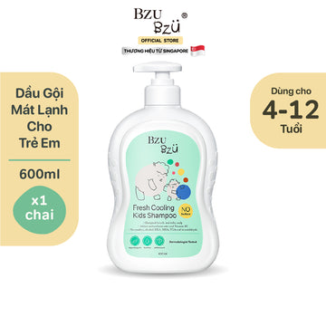 Dầu Gội Trẻ Em Mát Lạnh BZU BZU Fresh Cooling Kids Shampoo, 600ml