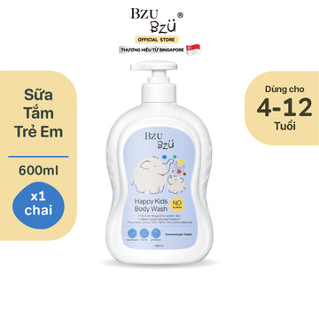 Sữa Tắm Trẻ Em BZU BZU Happy Kids Body Wash, 600ml