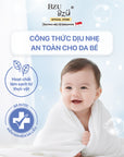 Nước giặt xả vải cho bé 2 trong 1 BZU BZU CleanHaven 3L - Thơm lâu, An Toàn, Không hóa chất