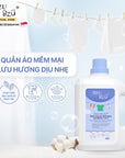 Nước giặt xả vải cho bé 2 trong 1 BZU BZU CleanHaven 3L - Thơm lâu, An Toàn, Không hóa chất