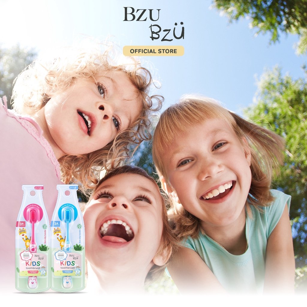 Bàn Chải Đánh Răng Trẻ Em BZU BZU Ultra Soft Kids Toothbrush (Màu Xanh)